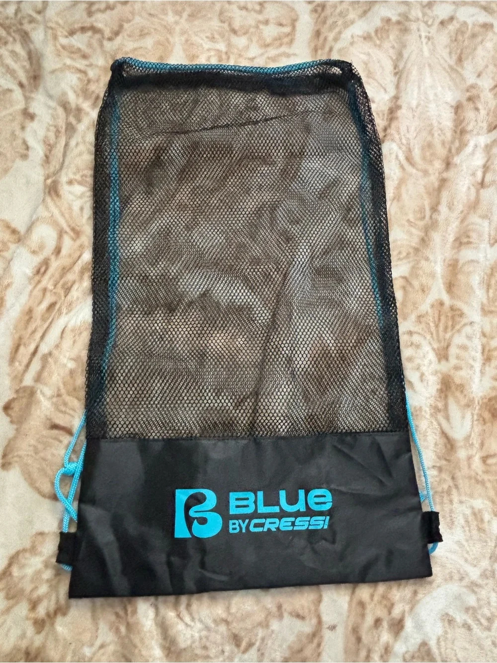 Blue Short-Blade Swim Fins for Men - Black/Blue